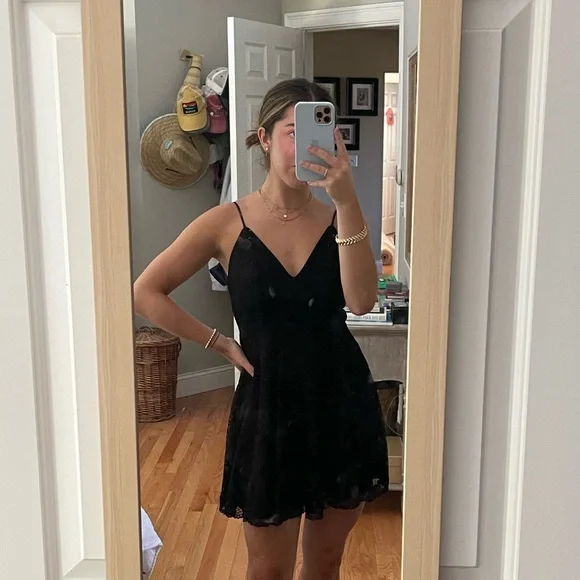 NBD Revolve black lace mini dress NBD Revolve black lace mini dress